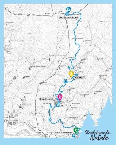 Stradafacendo... Natale - Piasco - Percorso San Bernard del Vej