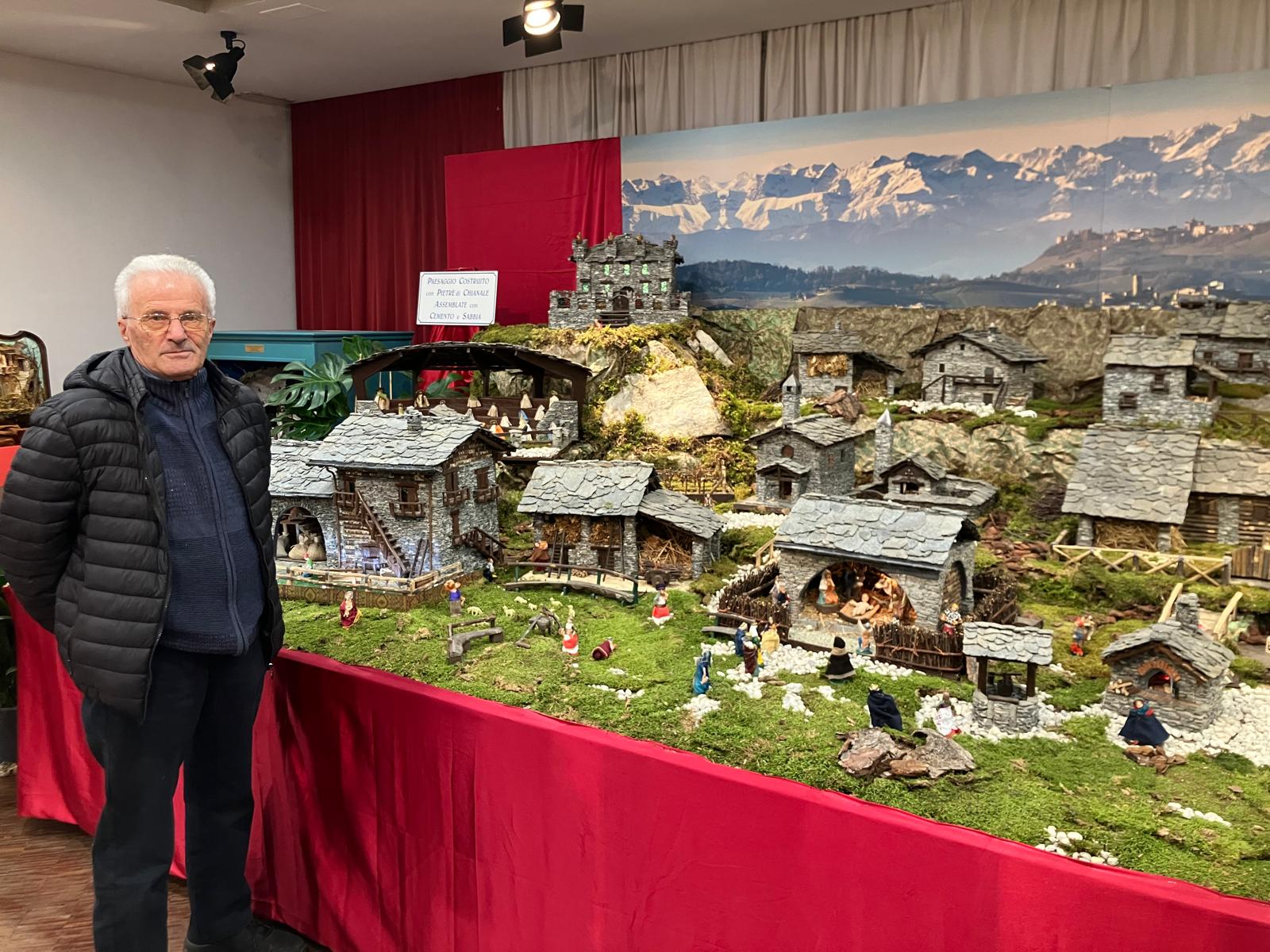 Presepe con Casette in Pietra -  Brugiafreddo Giovanni a Piasco (CN)