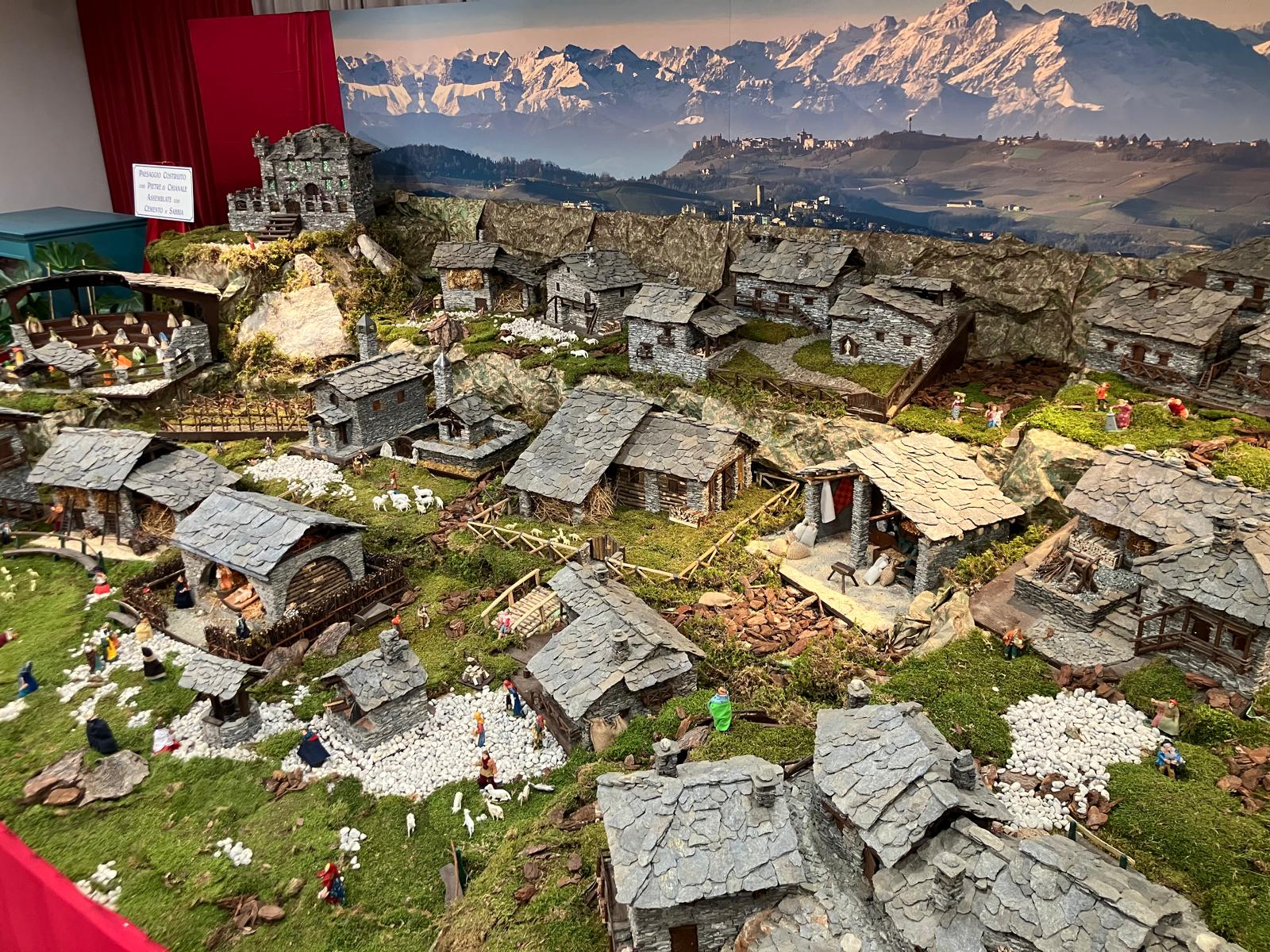 Presepe con Casette in Pietra -  Brugiafreddo Giovanni a Piasco (CN)