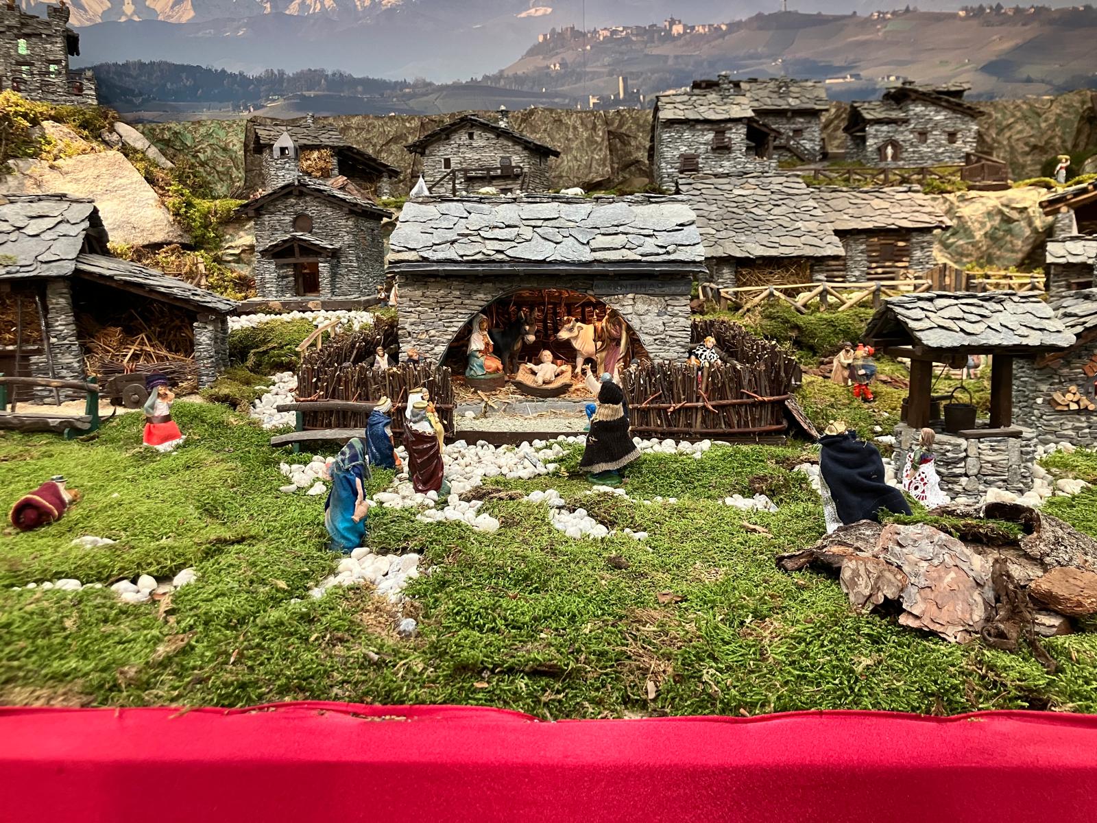 Presepe con Casette in Pietra -  Brugiafreddo Giovanni a Piasco (CN)