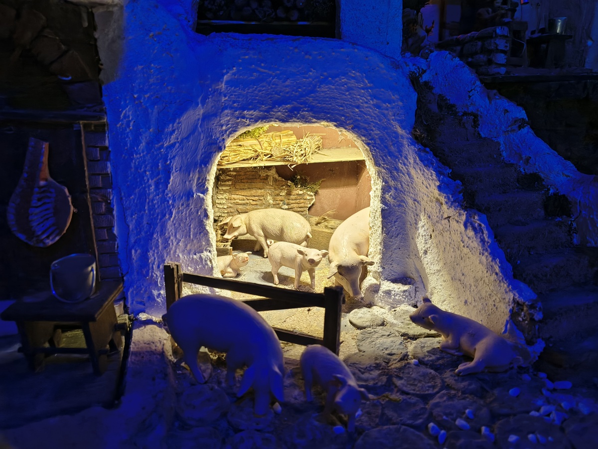 Presepe con Casette in Pietra -  Brugiafreddo Giovanni a Piasco (CN)