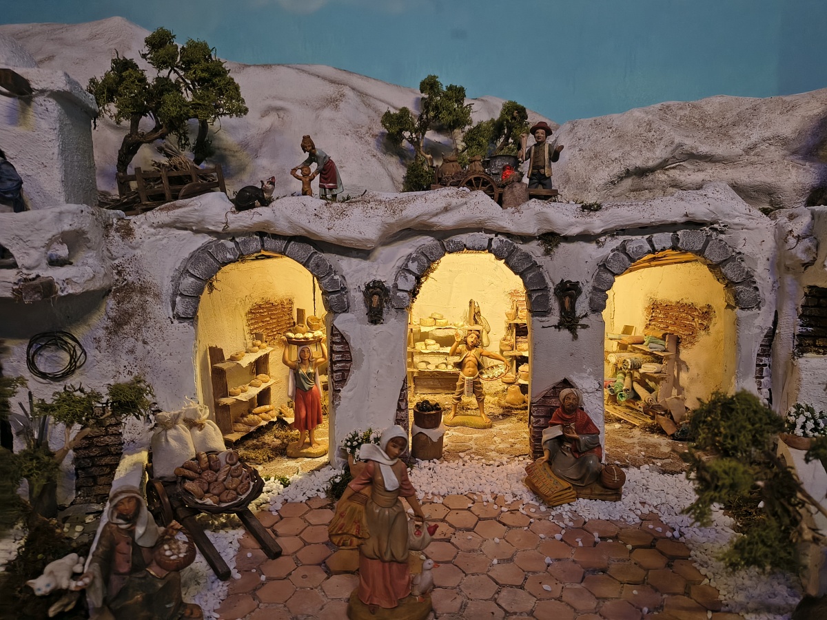 Presepe con Casette in Pietra -  Brugiafreddo Giovanni a Piasco (CN)