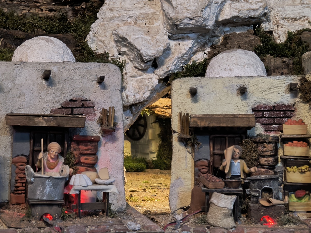 Presepe con Casette in Pietra -  Brugiafreddo Giovanni a Piasco (CN)