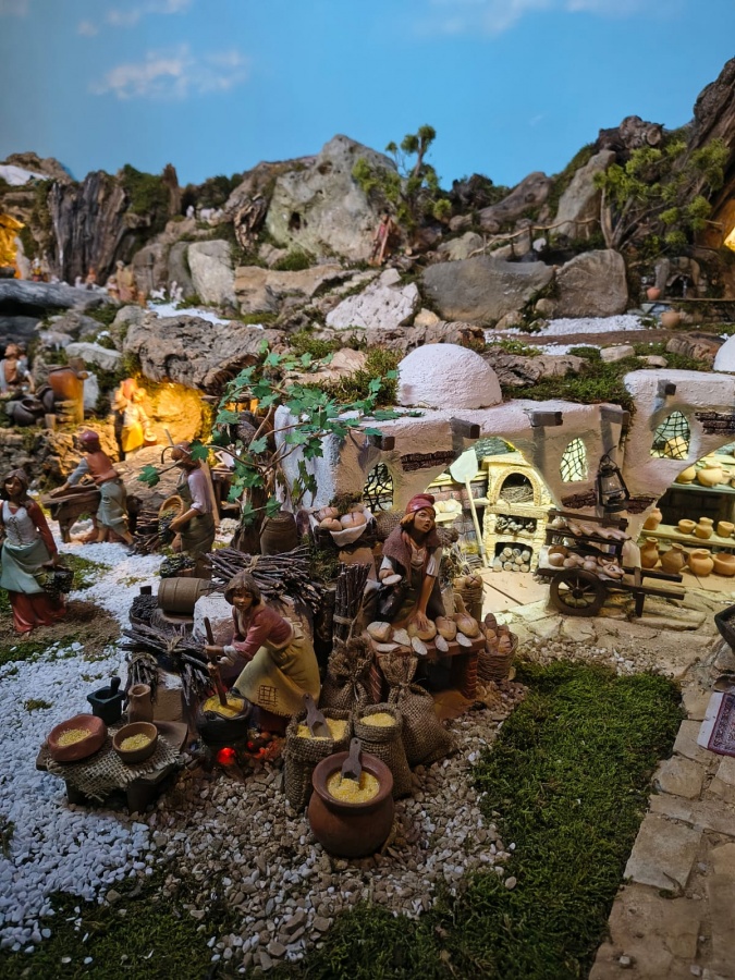 Presepe con Casette in Pietra -  Brugiafreddo Giovanni a Piasco (CN)