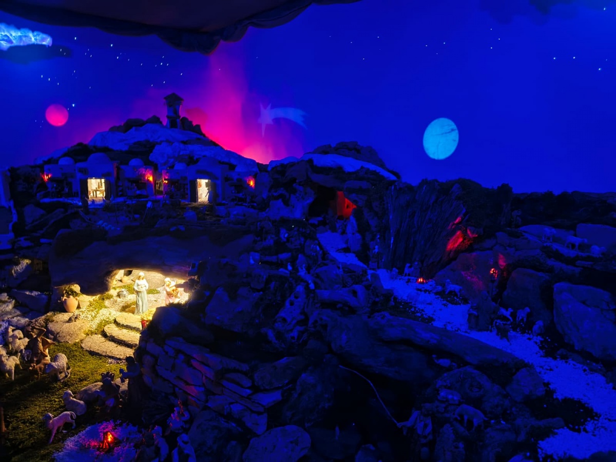 Presepe con Casette in Pietra -  Brugiafreddo Giovanni a Piasco (CN)