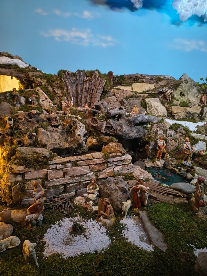 Presepe con Casette in Pietra -  Brugiafreddo Giovanni a Piasco (CN)