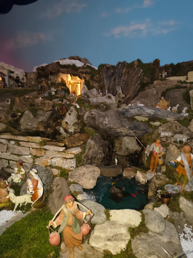 Presepe con Casette in Pietra -  Brugiafreddo Giovanni a Piasco (CN)